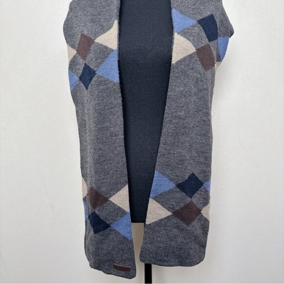 Jones New York Womens One Size Wool Blend Jacquard Knitted Scarf - Picture 8 of 11